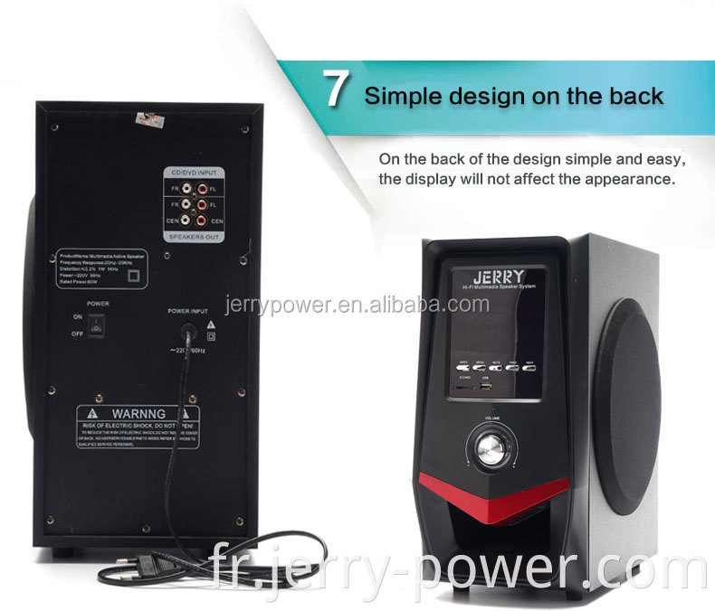 Pas cher 3.1 Système à domicile fort haut-parleur 1000 watts avec subwoofer amplificateur